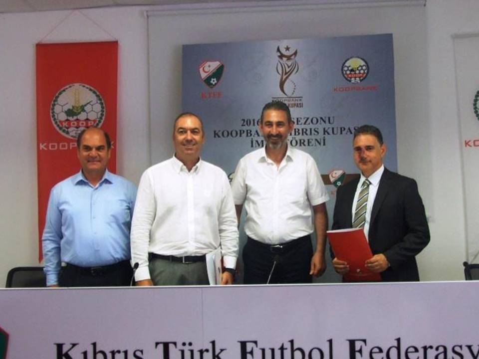 Koopbank Kıbrıs Kupası imza töreni gerçekleştirildi